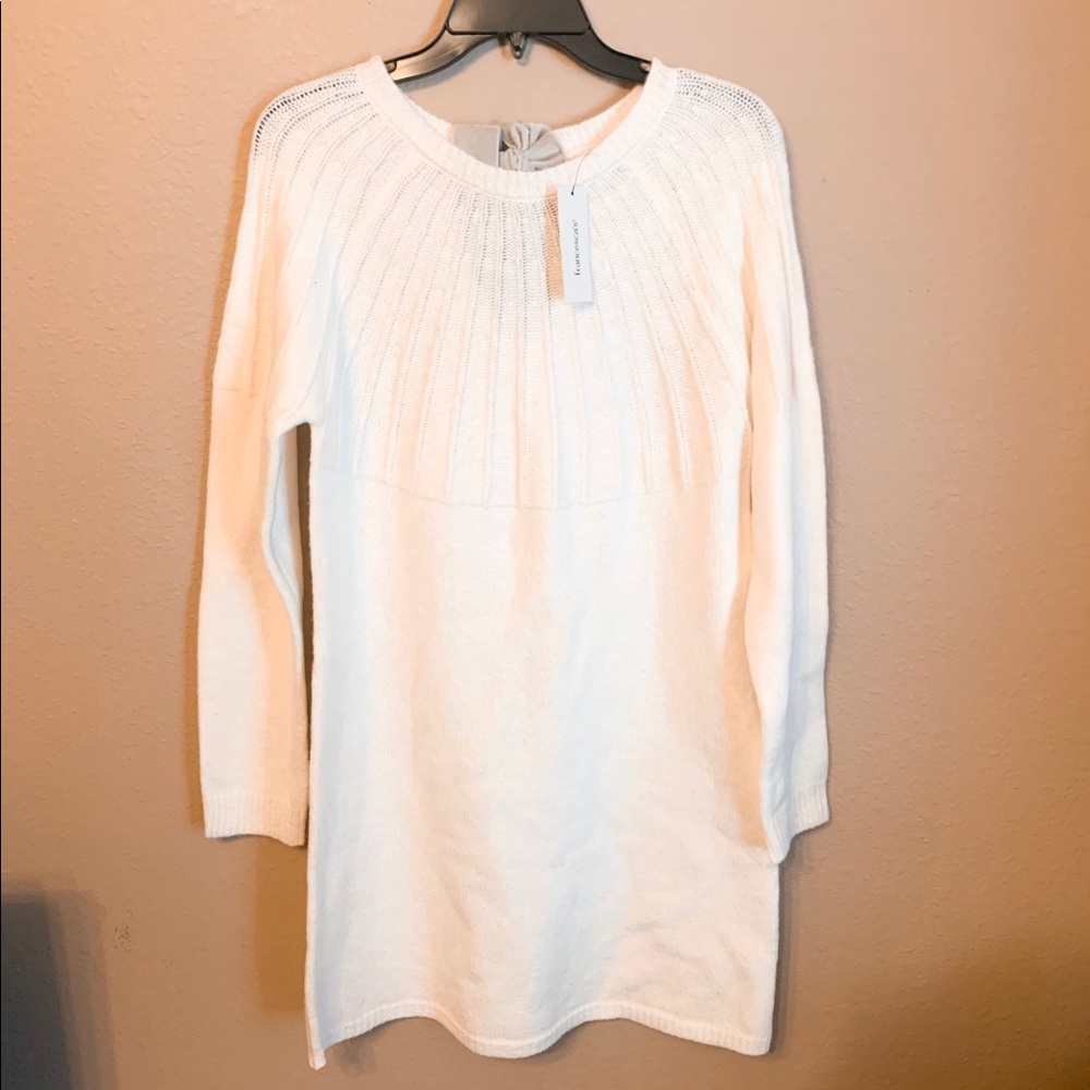 Francesca’s White Sweater Dress